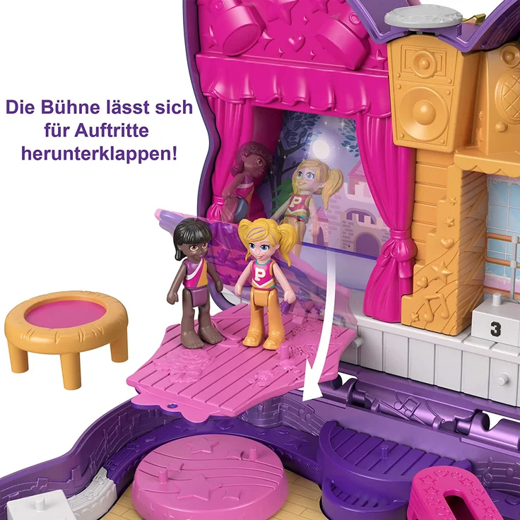 Mattel Polly Pocket Schleifen-Glitzerbühne Schatulle – Bild 4