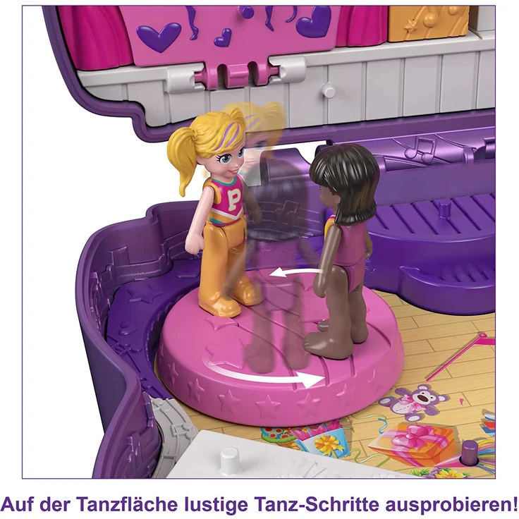 Mattel Polly Pocket Schleifen-Glitzerbühne Schatulle – Bild 3