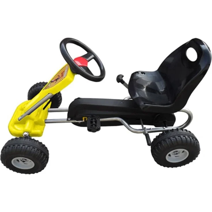 vidaXL Pedal-Gokart Gelb – Bild 2