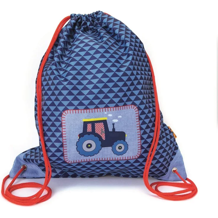 Kleine Freunde Traktor Rucksack 4tlg. Set mit Brotdose und Trinkflasche für den Kindergarten – Bild 4