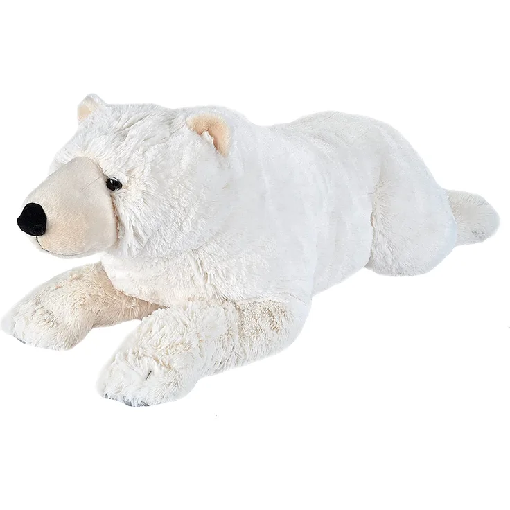 Wild Republic 19554 Jumbo Plüsch Eisbär, großes Kuscheltier, Plüschtier, Cuddlekins, 76 cm
