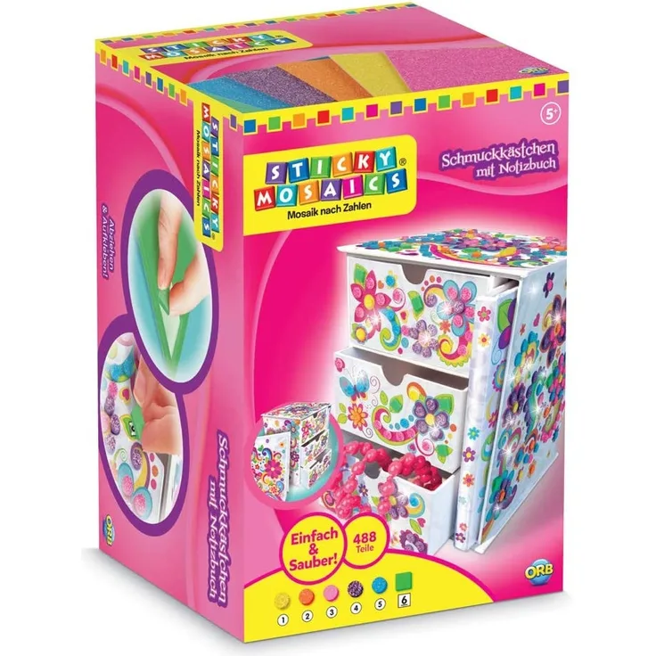 Sticky Mosaics Glitzerndes Schmuckkästchen