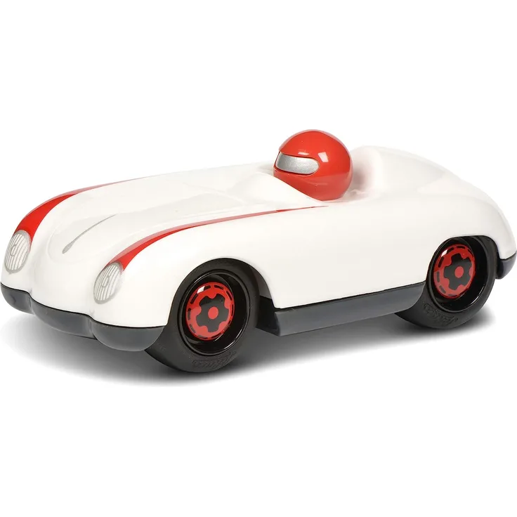 Schuco 450987400 Roadster White-Willi, my1stSchuco, Spielauto für Kinder 1 Jahr, Rennwagen Spielzeug ab 12 Monaten, weiß/rot