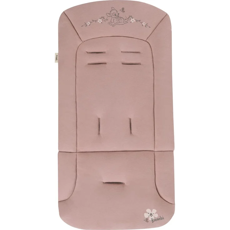 Hauck Universal Sitzauflage für Buggys, Kinderwagen, Fahrradanhänger, Baumwolle, Atmungsaktiv, Weich, Einfache Befestigung ,Sommer & Winter, Bambi Rose – Bild 1