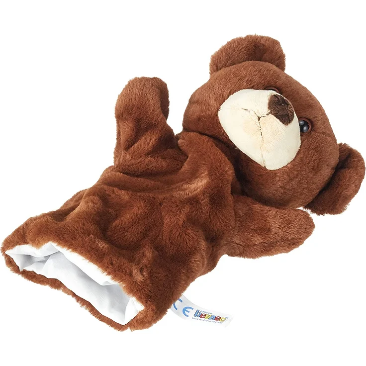 Heunec 393875 Handspielpuppe Bär, braun – Bild 4