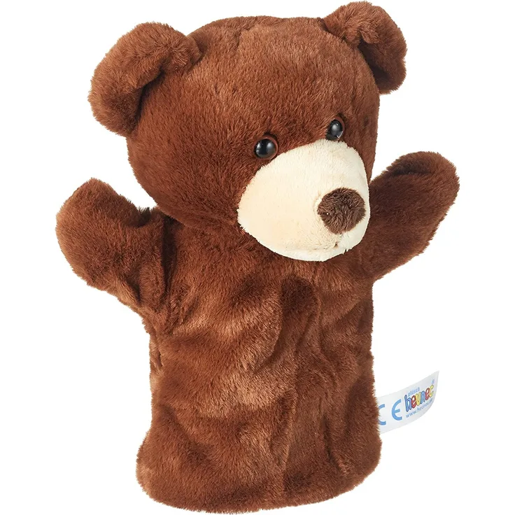 Heunec 393875 Handspielpuppe Bär, braun