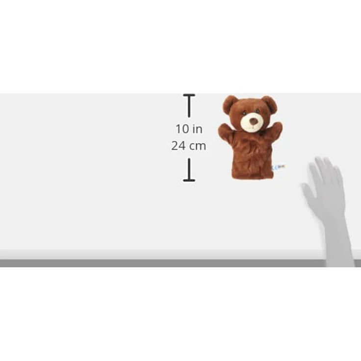Heunec 393875 Handspielpuppe Bär, braun – Bild 6