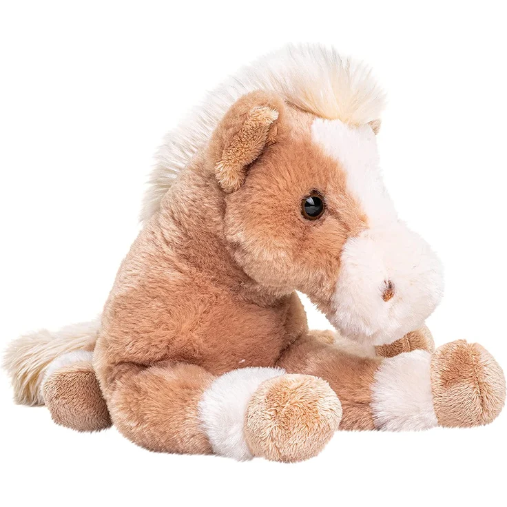 Uni-Toys - Pferd Hellbraun, liegend - superweich - 28 cm (Länge) - Bauernhoftier - Plüschtier, Kuscheltier BH-13027 – Bild 3