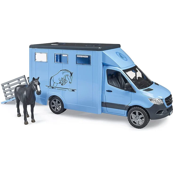Bruder - MB Sprinter Tiertransporter mit 1 Pferd – Bild 2