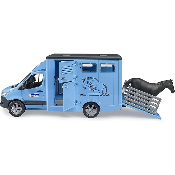 Bruder - MB Sprinter Tiertransporter mit 1 Pferd – Bild 3