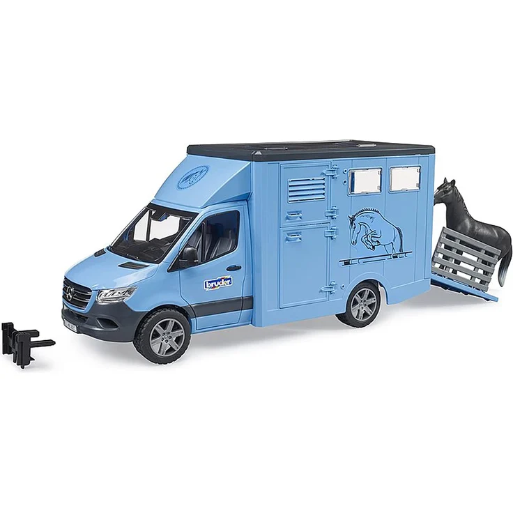 Bruder - MB Sprinter Tiertransporter mit 1 Pferd – Bild 1