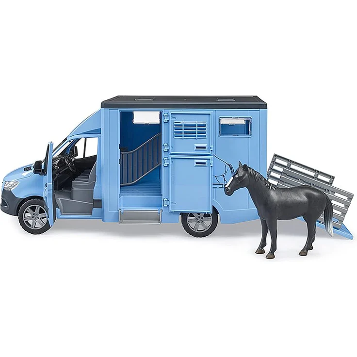 Bruder - MB Sprinter Tiertransporter mit 1 Pferd – Bild 5