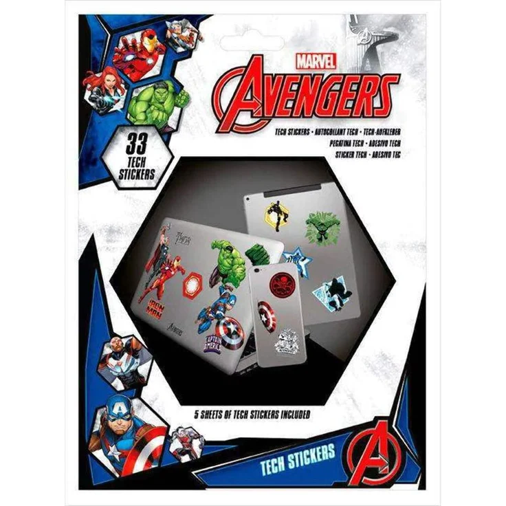 Marvel Avengers TS7404 Aufkleber, mehrfarbig, 33 Stück – Bild 1