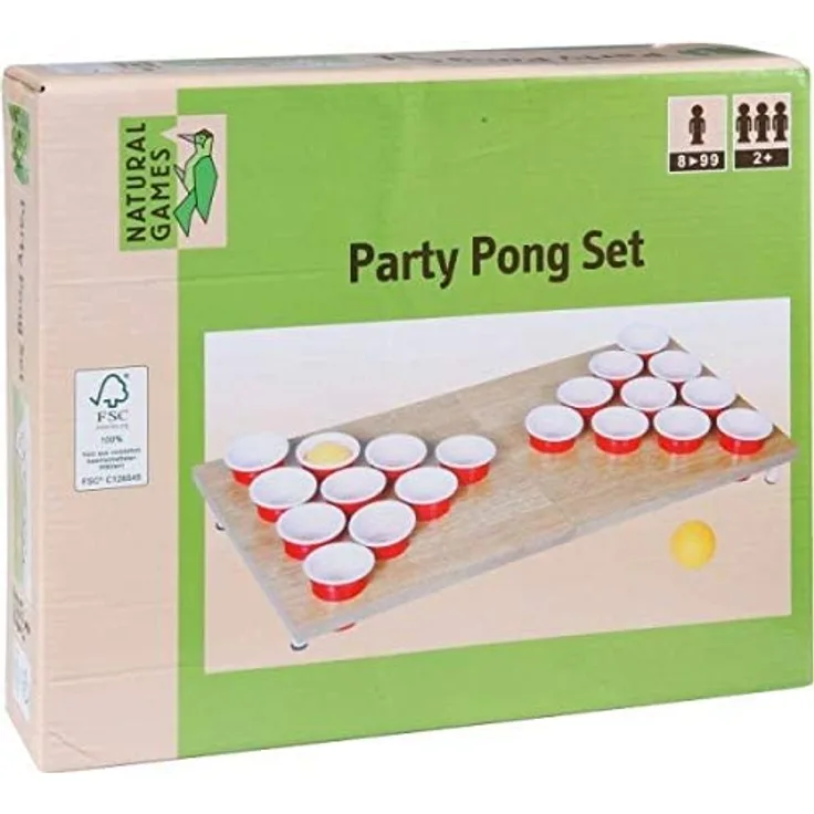 Natural Games Party Pong 47 x 23,5 x 4 cm