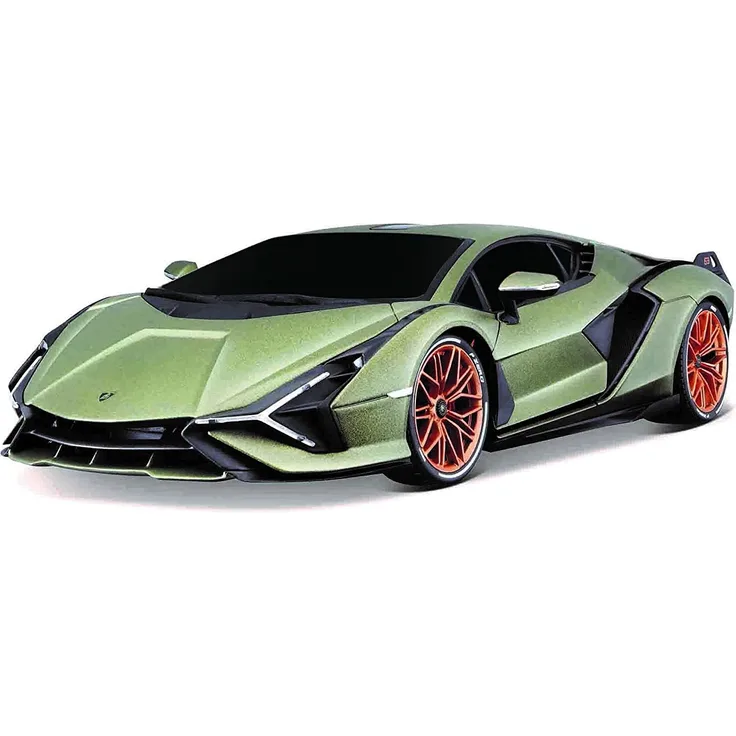 Bauer Spielwaren Tech R/C Lamborghini Sian FKP37: Ferngesteuertes Auto im Maßstab 1:24, 2,4 GHz, mit Pistolengriff-Steuerung, ab 5 Jahren, 20 cm, grün (582338)
