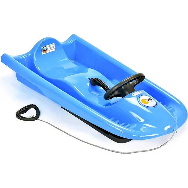 KHW 'Snow Flyer' Schlitten, iceblue, 100 x 16 x 52 cm, mit Metallbremshebel - Preisvergleich – Bild 1