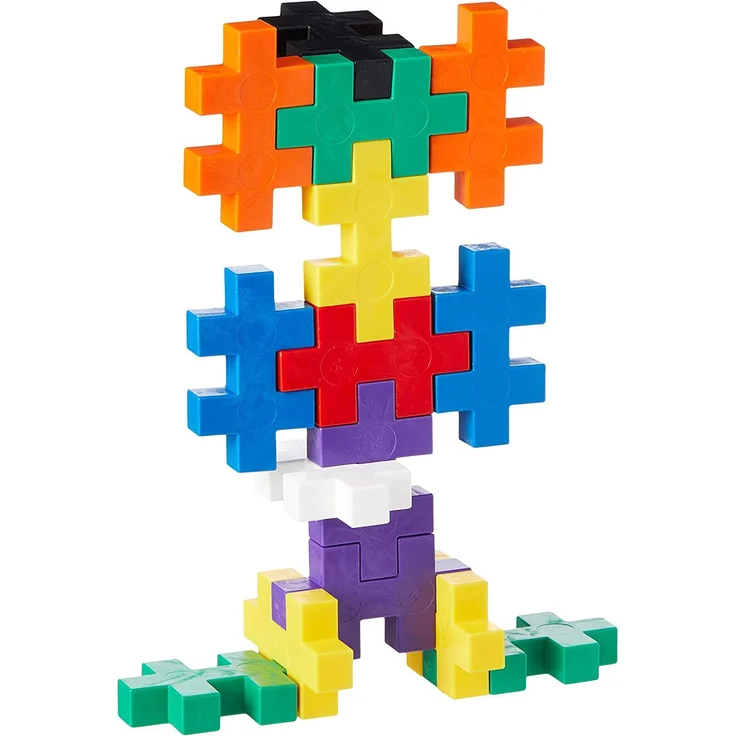 Plus-Plus 9603271 Geniales Konstruktionsspielzeug, Open Play Big Basic Mix, Bausteine-Set, 50 Teile – Bild 6