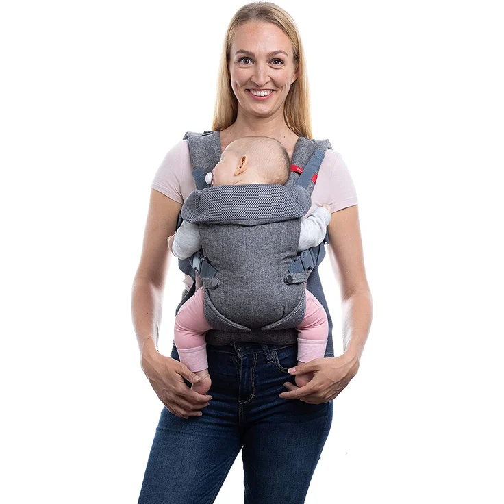 You+Me Babytrage Neugeborene ab Geburt 4-in-1 – Ergonomische Front und Rucksack Baby Tragesystem Für Säuglinge und Kleinkinder von 3,6-14,5 kg – Bild 1