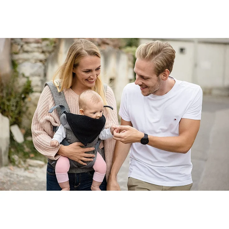 You+Me Babytrage Neugeborene ab Geburt 4-in-1 – Ergonomische Front und Rucksack Baby Tragesystem Für Säuglinge und Kleinkinder von 3,6-14,5 kg – Bild 2