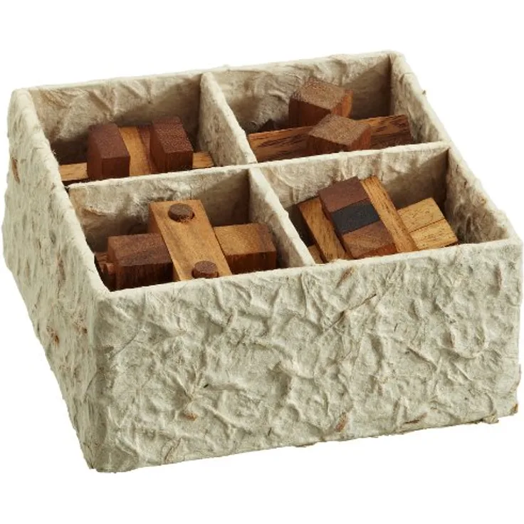 Philos 6167 - Puzzle Geschenkset III, mit 4 unterschiedlich schwierigen Knobelspielen