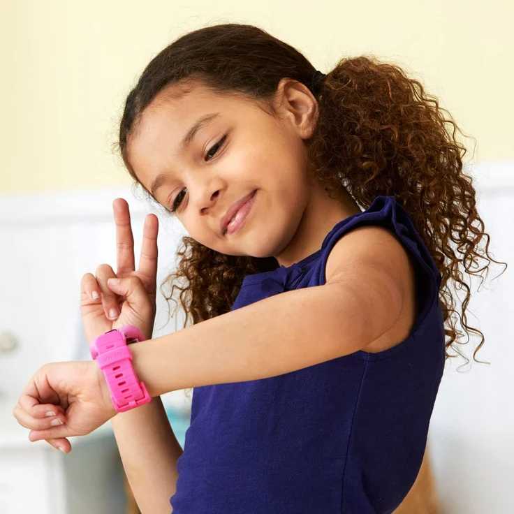 VTech 'Kidizoom Smart Watch DX2', ab 5 Jahren, LCD Farb-Touchdisplay (1,41", 128 x 128 Pixel), inkl. vielen lustigen Uhrmotiven zum Wechseln und aufregenden Bewegungsspielen, pink – Bild 6