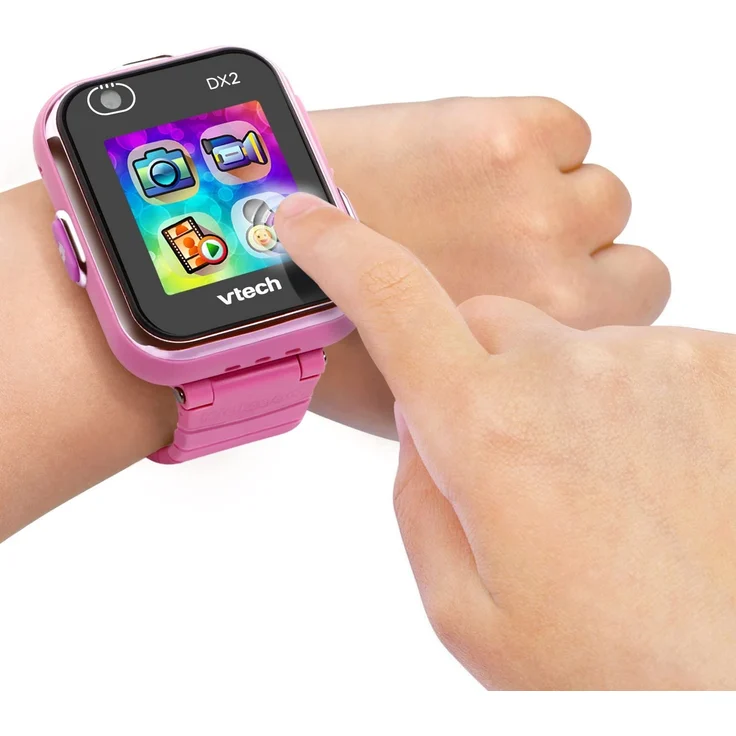 VTech 'Kidizoom Smart Watch DX2', ab 5 Jahren, LCD Farb-Touchdisplay (1,41", 128 x 128 Pixel), inkl. vielen lustigen Uhrmotiven zum Wechseln und aufregenden Bewegungsspielen, pink – Bild 4