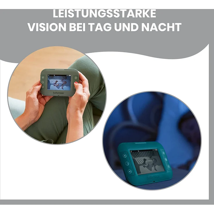 Babymoov Babyphone mit Kamera YOO-Master - 360 Grad Kamera mit Fernsteuerung, 3,5" Bildschirm, Sleep Technology, Nachtsicht, 2-fach Zoom – Bild 5