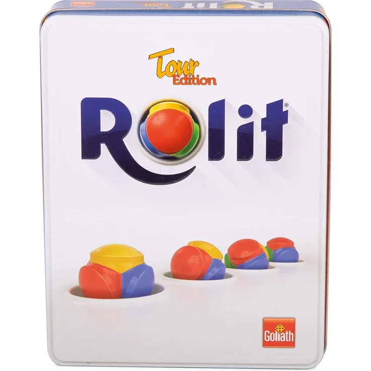 Goliath Toys 70817 Goliath-Rolit Tour Edition-Das Taktische Spiel mit dem gewissen Dreh für unterwegs-Ab 7 Jahren, bunt