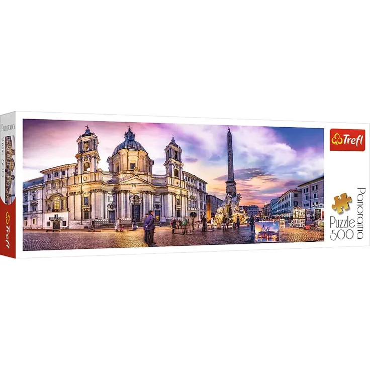 Puzzles - "500 Panorama" - Piazza Navona, Rome