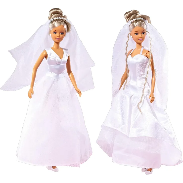 Simba 105733414 - Steffi Love Puppe im Hochzeitskleid, 2-sort.
