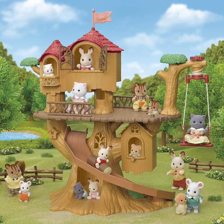 Sylvanian Families 5494 Abenteuer Baumhaus - Puppenhaus Spielset – Bild 3