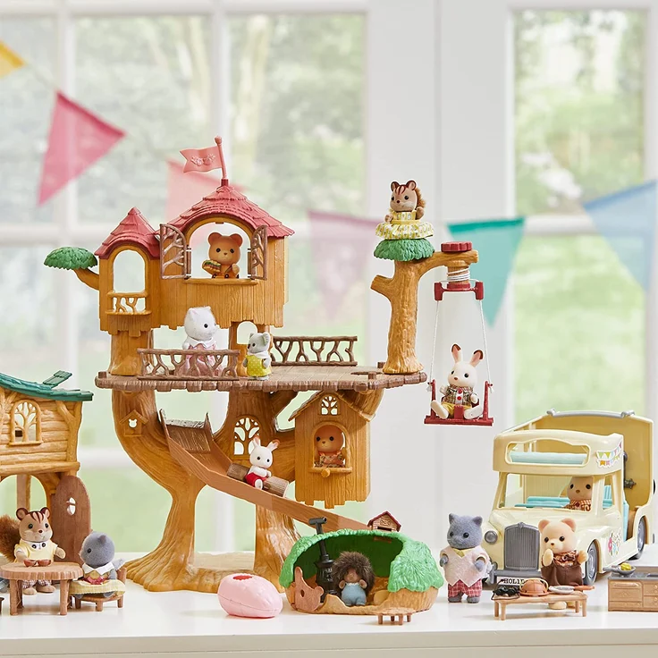Sylvanian Families 5494 Abenteuer Baumhaus - Puppenhaus Spielset – Bild 4