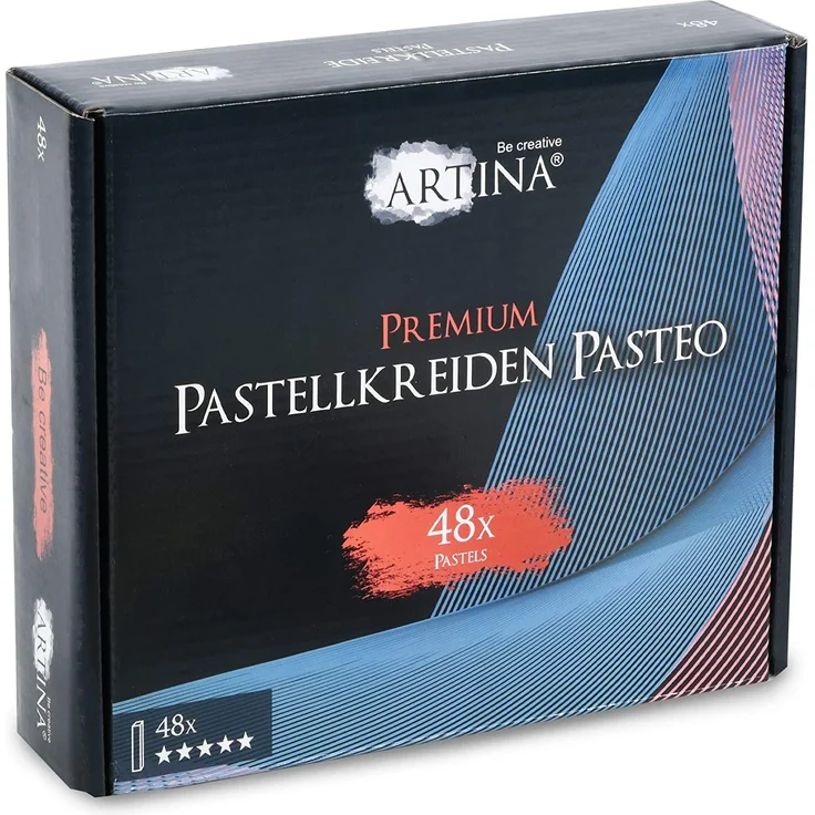 Artina 48er Pastellkreide Set Pasteo - Softpastellfarben in Studio Qualität als feine Kreide Stifte Softpastellkreide Weichpastell für die Kunst – Bild 9
