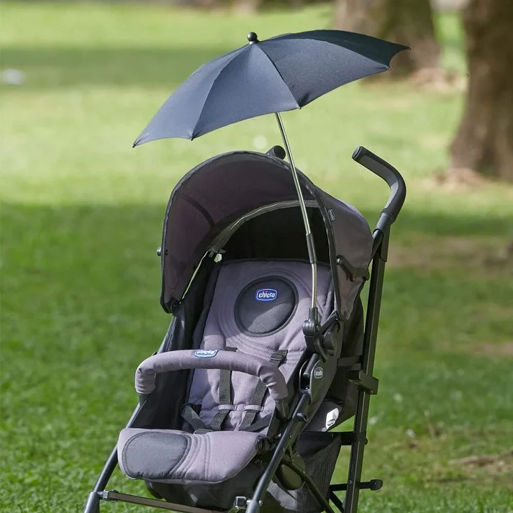 Chicco Kinderwagen-Sonnenschirm universal schwarz – Bild 2