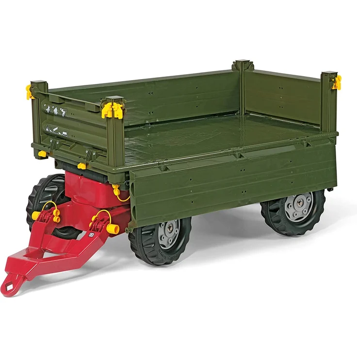 Rolly Toys 125005 - rollyMulti Trailer für Trettraktoren (für Kinder von 3 - 10 Jahre, Dreiseitenkipper) – Bild 2