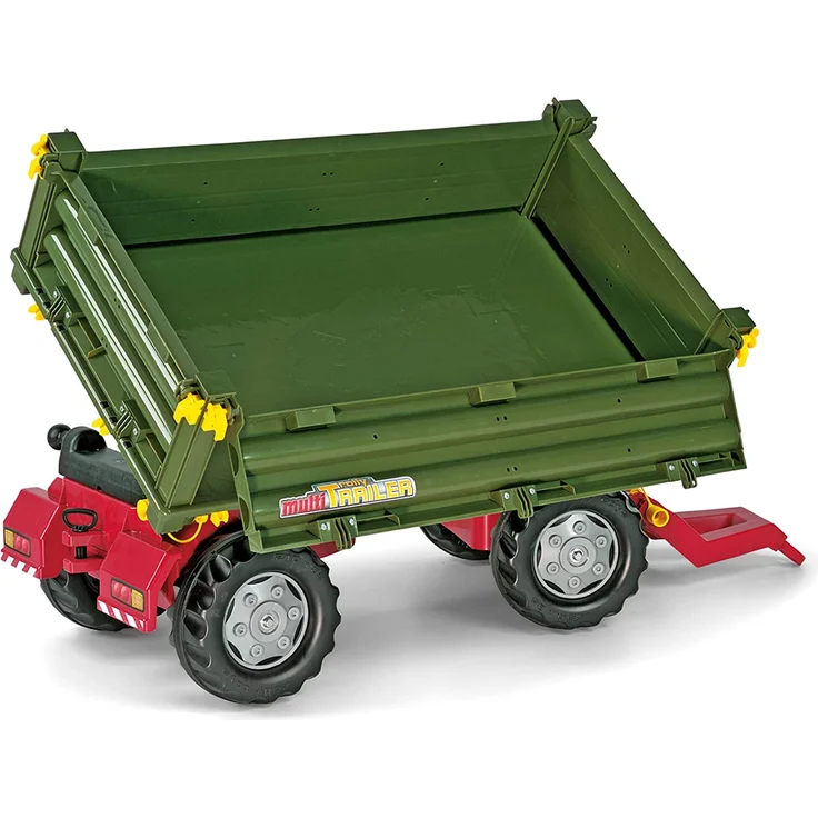 Rolly Toys 125005 - rollyMulti Trailer für Trettraktoren (für Kinder von 3 - 10 Jahre, Dreiseitenkipper) – Bild 4