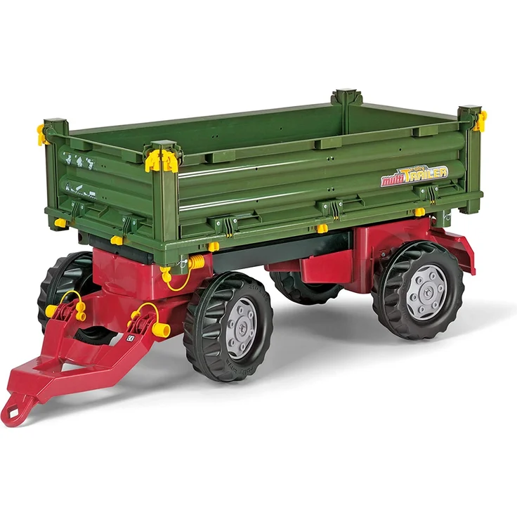 Rolly Toys 125005 - rollyMulti Trailer für Trettraktoren (für Kinder von 3 - 10 Jahre, Dreiseitenkipper) – Bild 1