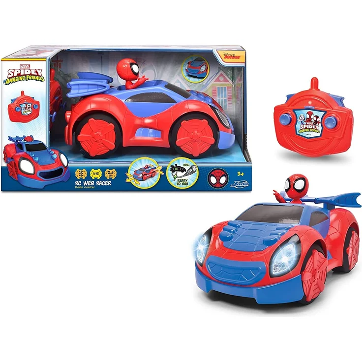 Dickie Toys 203225000 Spidey Web Racer 1:18 RC Modellauto Starter Modell Elektronik Straßenmodell – Bild 1