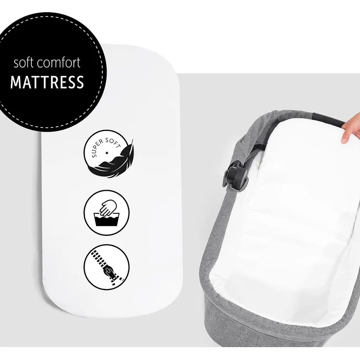 hauck Kinderwagenaufsatz Colibri Melange Grey – Bild 6