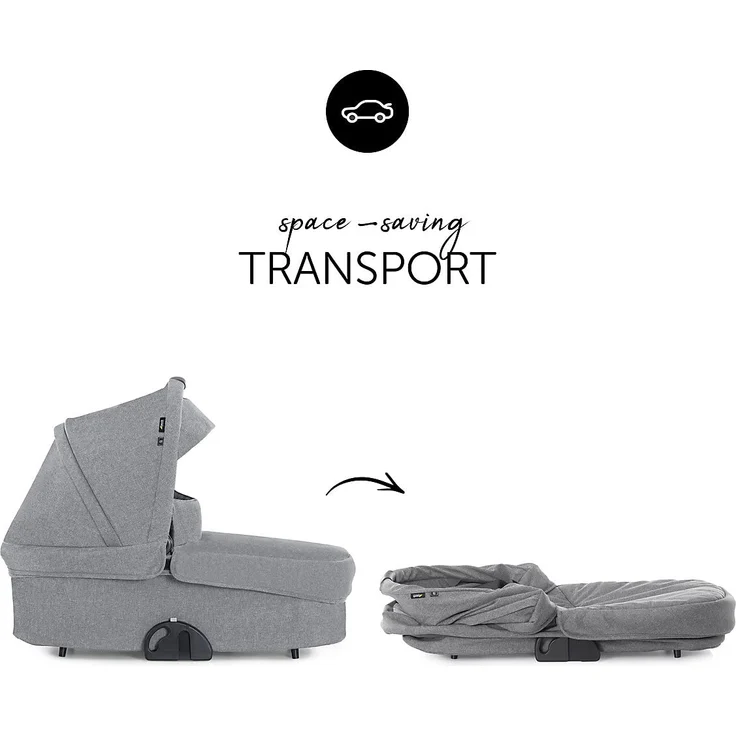 hauck Kinderwagenaufsatz Colibri Melange Grey – Bild 9