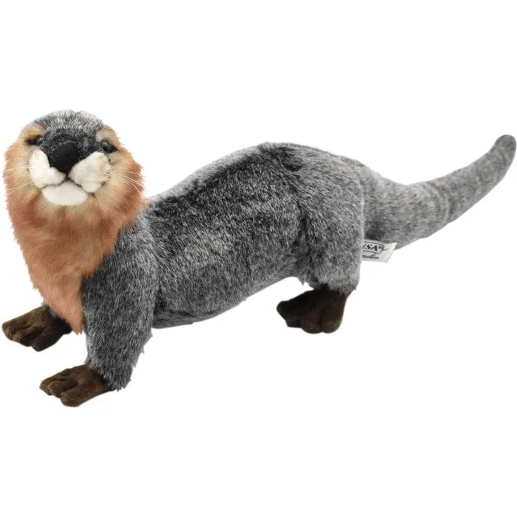 Loutre Plüschtier mit 4 Pfoten, 18 cm H/37 cm