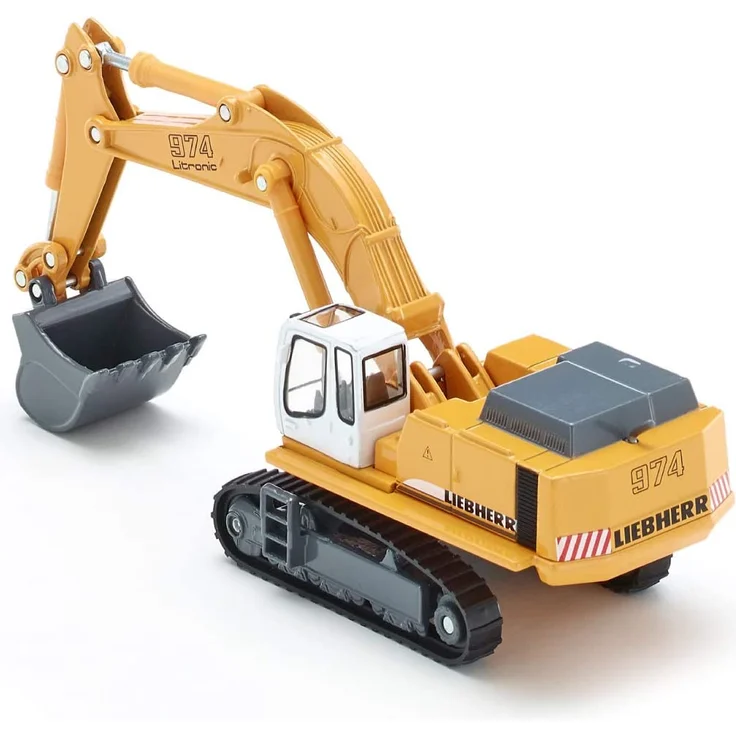 siku 1874, Liebherr Hydraulikbagger, 1:87, Metall/Kunststoff, Gelb, Beweglicher Baggerarm – Bild 4