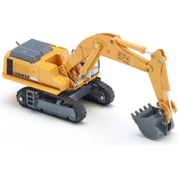 siku 1874, Liebherr Hydraulikbagger, 1:87, Metall/Kunststoff, Gelb, Beweglicher Baggerarm – Bild 5