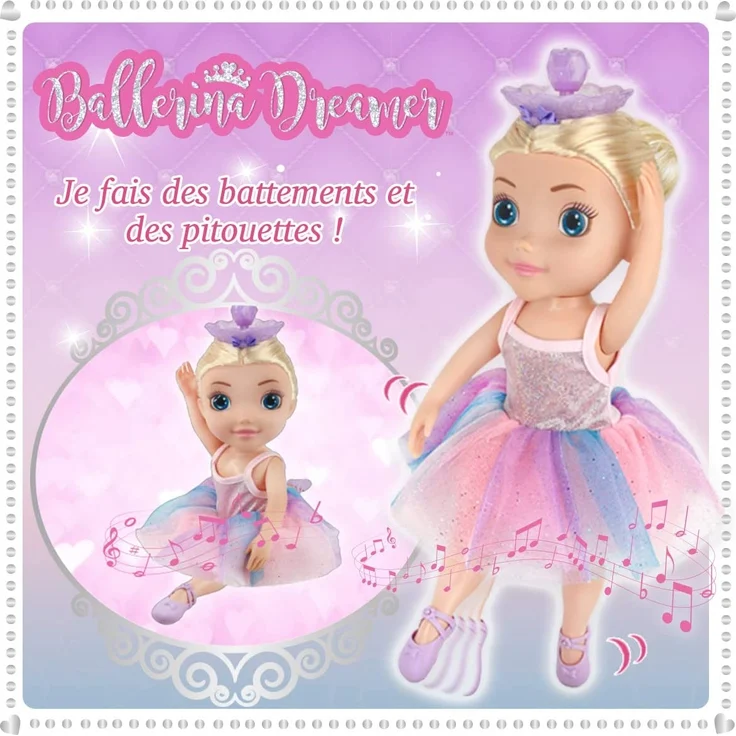 Bandai - Ballerina Dreamer-Große Tänzerin, 45 cm, Musik-Ballerine-Puppe mit Tanz, Tanz, HUN8731 – Bild 5