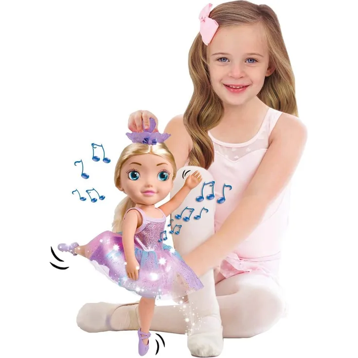 Bandai - Ballerina Dreamer-Große Tänzerin, 45 cm, Musik-Ballerine-Puppe mit Tanz, Tanz, HUN8731