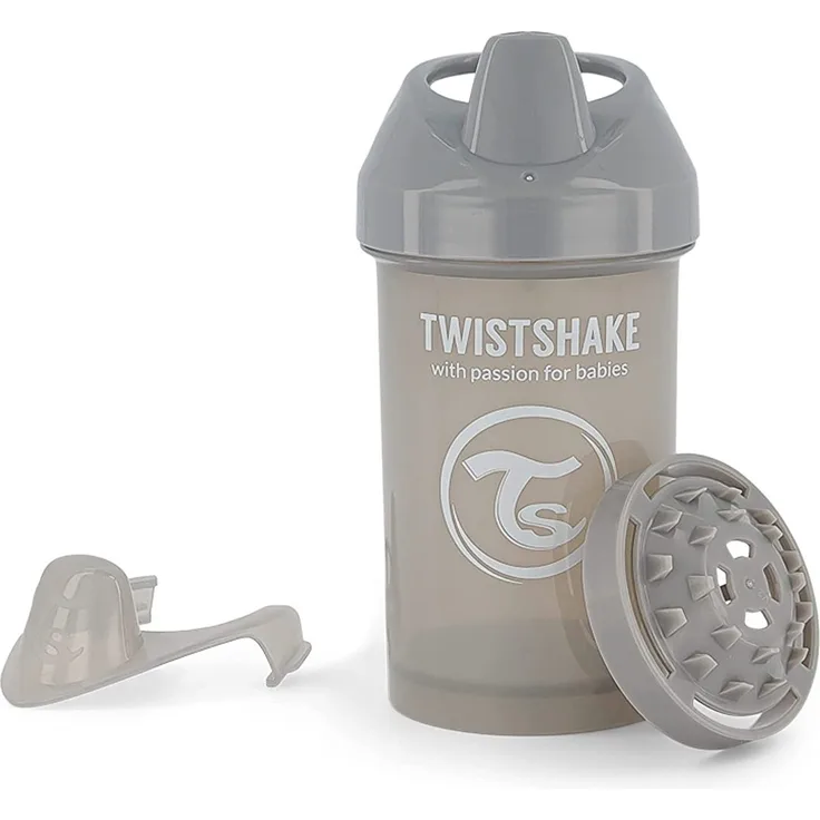 Vital Innovations 78278 Trinkbecher Twistshake Crawler Cup, 300 ml, grau