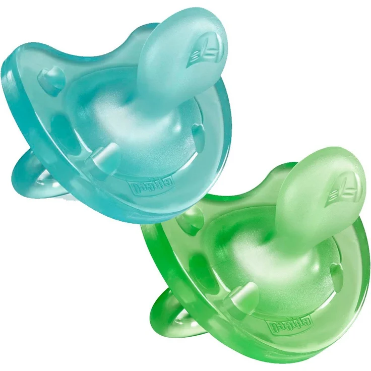 Chicco Schnuller Physio Soft, 100% Silikon, 2 Stück – Bild 1