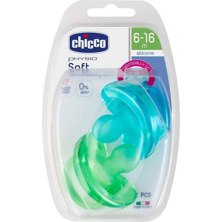 Chicco Schnuller Physio Soft, 100% Silikon, 2 Stück – Bild 5