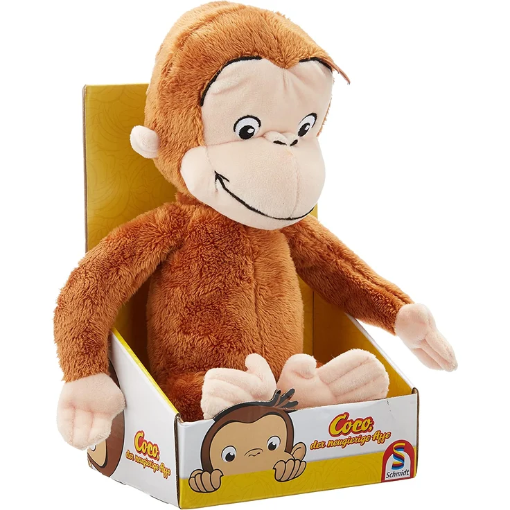 Schmidt Spiele 42740 Coco der neugierige AFFE, Plüschfigur, 26 cm, bunt – Bild 3