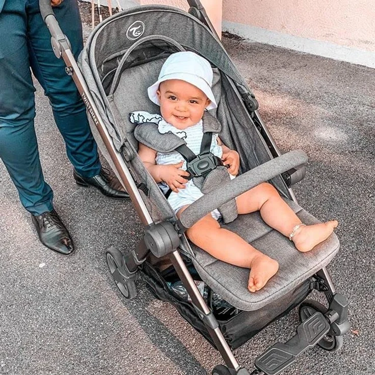 Twistshake Kinderwagen Tour Zusammenklappabar, 0-22 kg, Kompakter Sportwagen, Grau – Bild 6